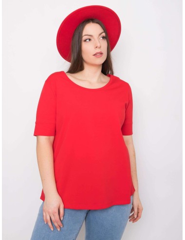 Bawełniany t-shirt damski plus size