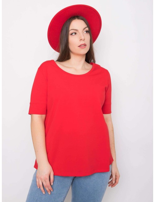 Bawełniany t-shirt damski plus size