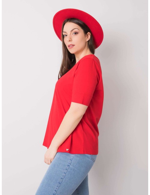 Bawełniany t-shirt damski plus size