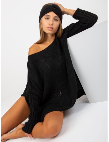Sweter oversize z dodatkiem wełny OCH BELLA