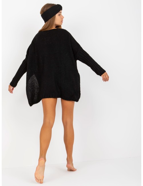 Sweter oversize z dodatkiem wełny OCH BELLA