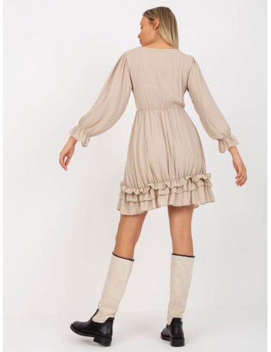 Mini sukienka z falbaną w stylu boho OCH BELLA