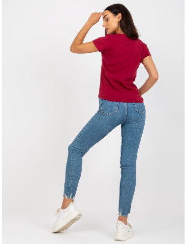 T-shirt basic z okrągłym dekoltem