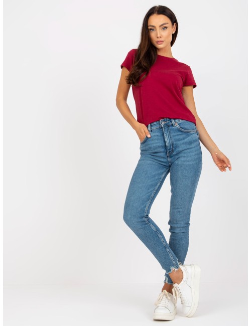 T-shirt basic z okrągłym dekoltem