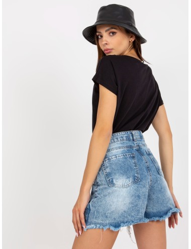 Gładki t-shirt basic z bawełny