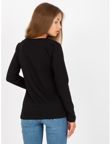 Bluzka basic z długim rękawem RUE PARIS