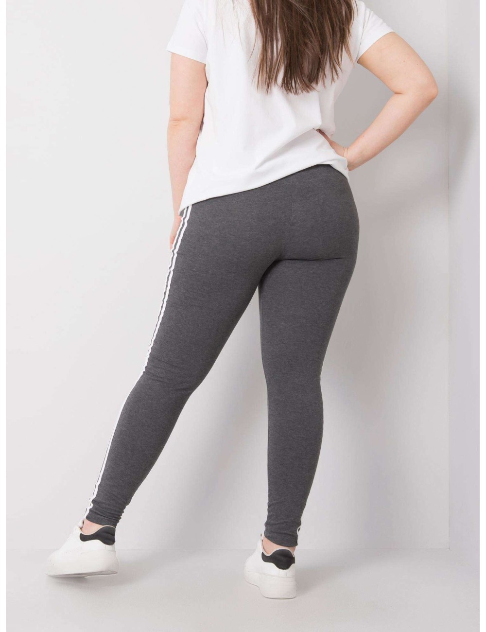 Melanżowe legginsy plus size