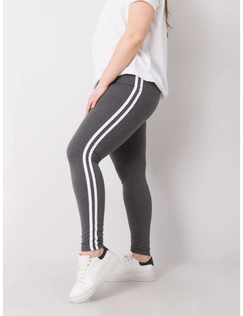Melanżowe legginsy plus size