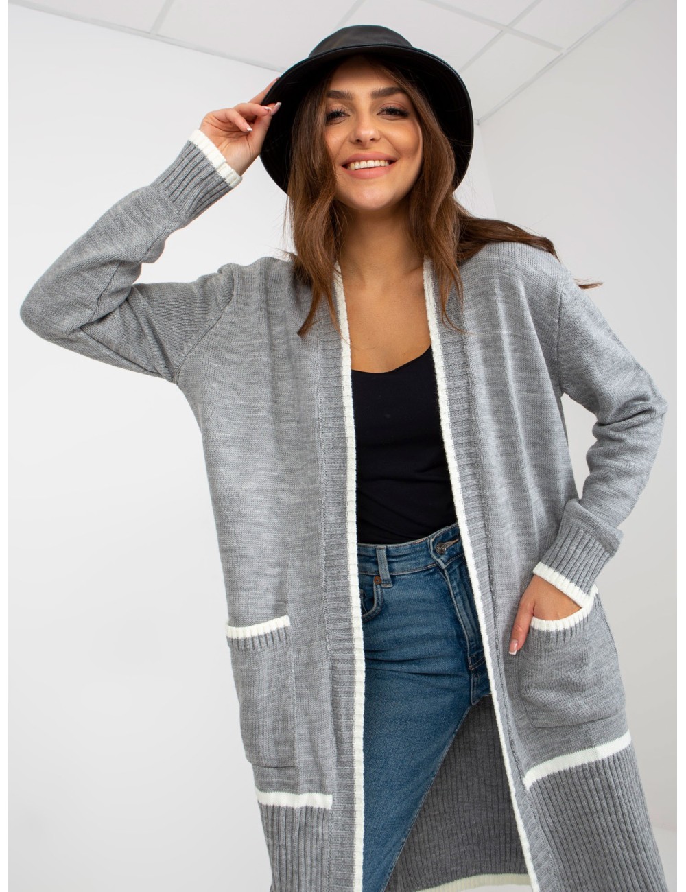Damski kardigan oversize RUE PARIS