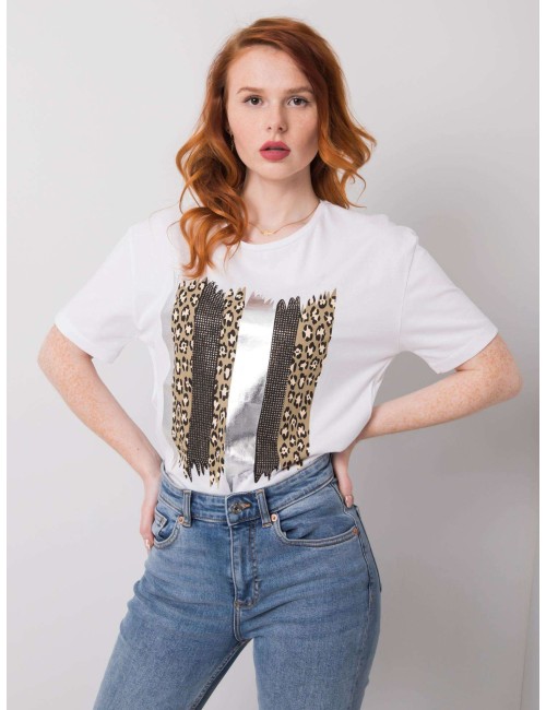 Bawełniany t-shirt z nadrukiem