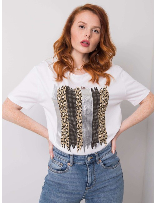 Bawełniany t-shirt z nadrukiem