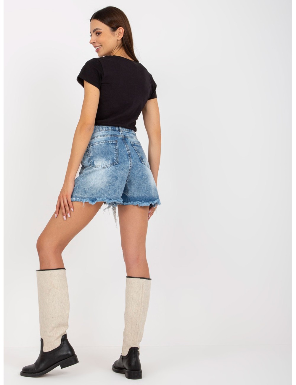 Bawełniany t-shirt basic z krótkim rękawem