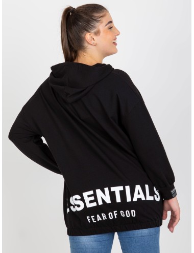 Brudnoróżowa rozpinana bluza plus size z nadrukiem z tyłu
