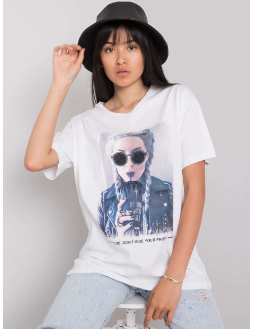T-shirt damski bawełniany
