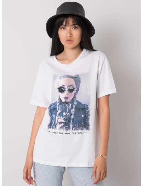 T-shirt damski bawełniany