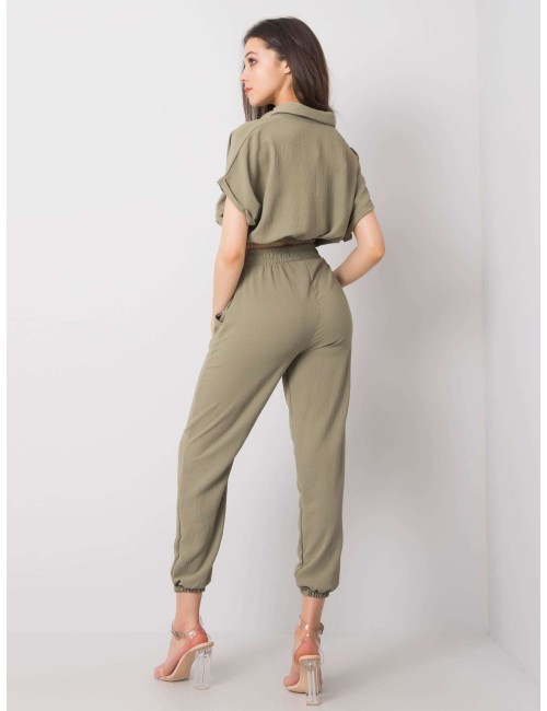 RUE PARIS Khaki komplet casualowy