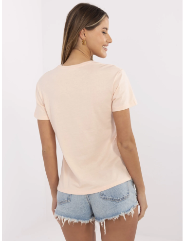 T-shirt damski z bawełny