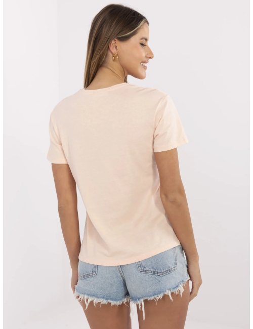 T-shirt damski z bawełny