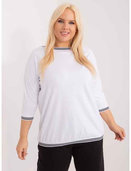 Bluzka plus size ze ściągaczami