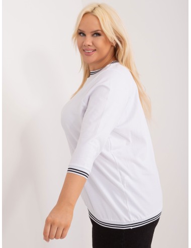 Bluzka plus size ze ściągaczami