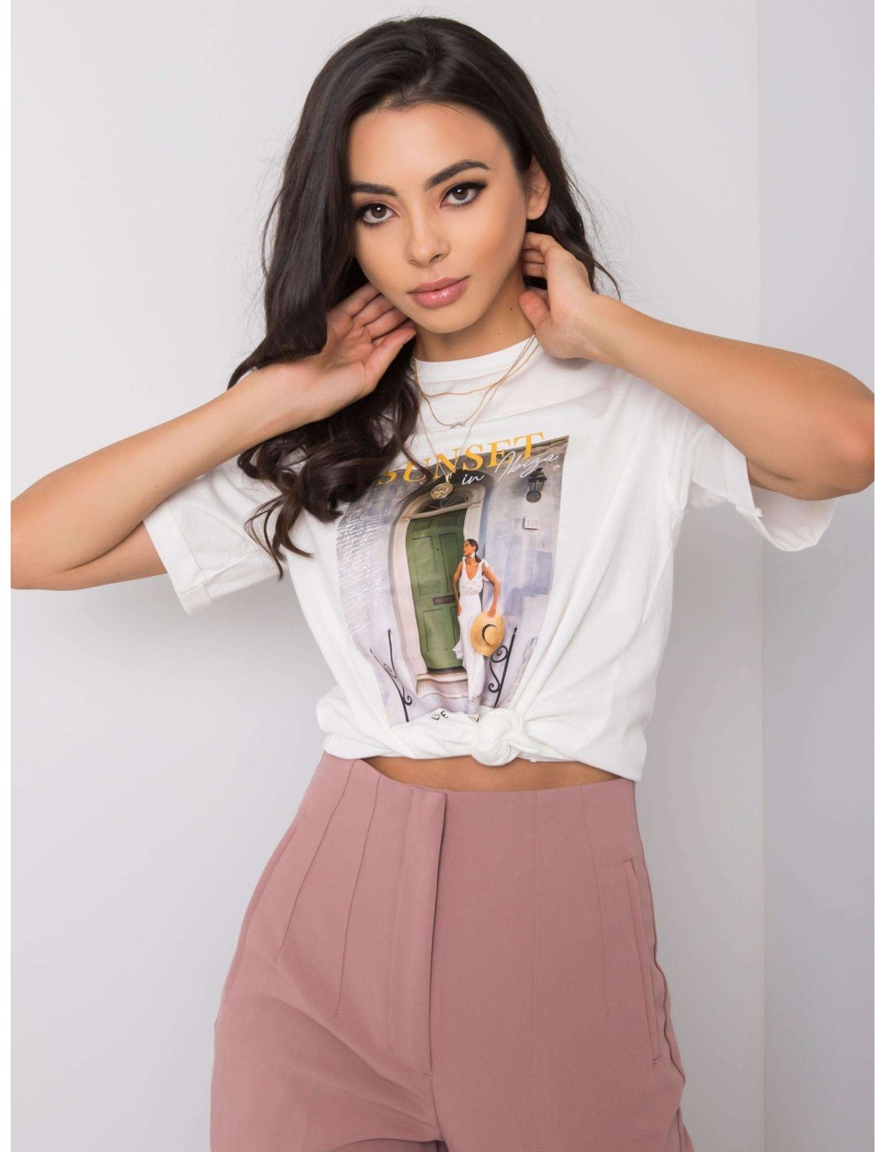 T-shirt z kolorowym printem