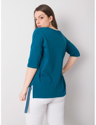 Damska bluzka plus size z aplikacją