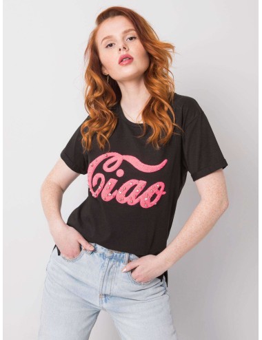 Damski t-shirt z aplikacją