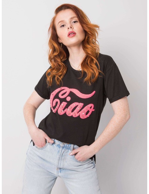 Damski t-shirt z aplikacją