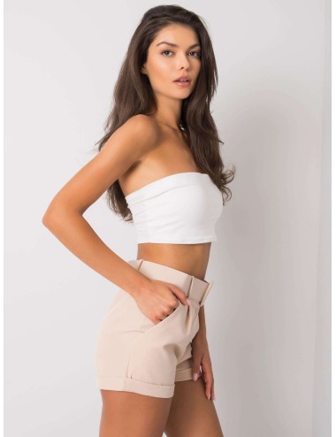 Brudnoróżowe eleganckie szorty damskie