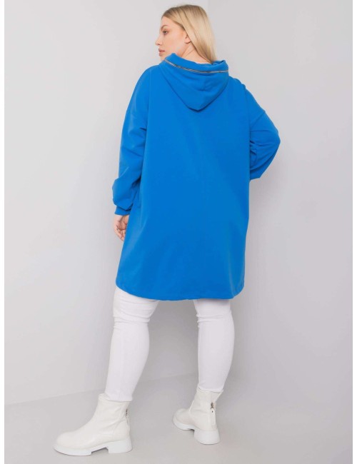 Bluza plus size z nadrukiem i aplikacją