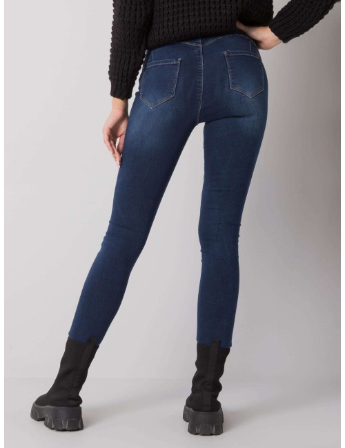 Jeansowe rurki high waist