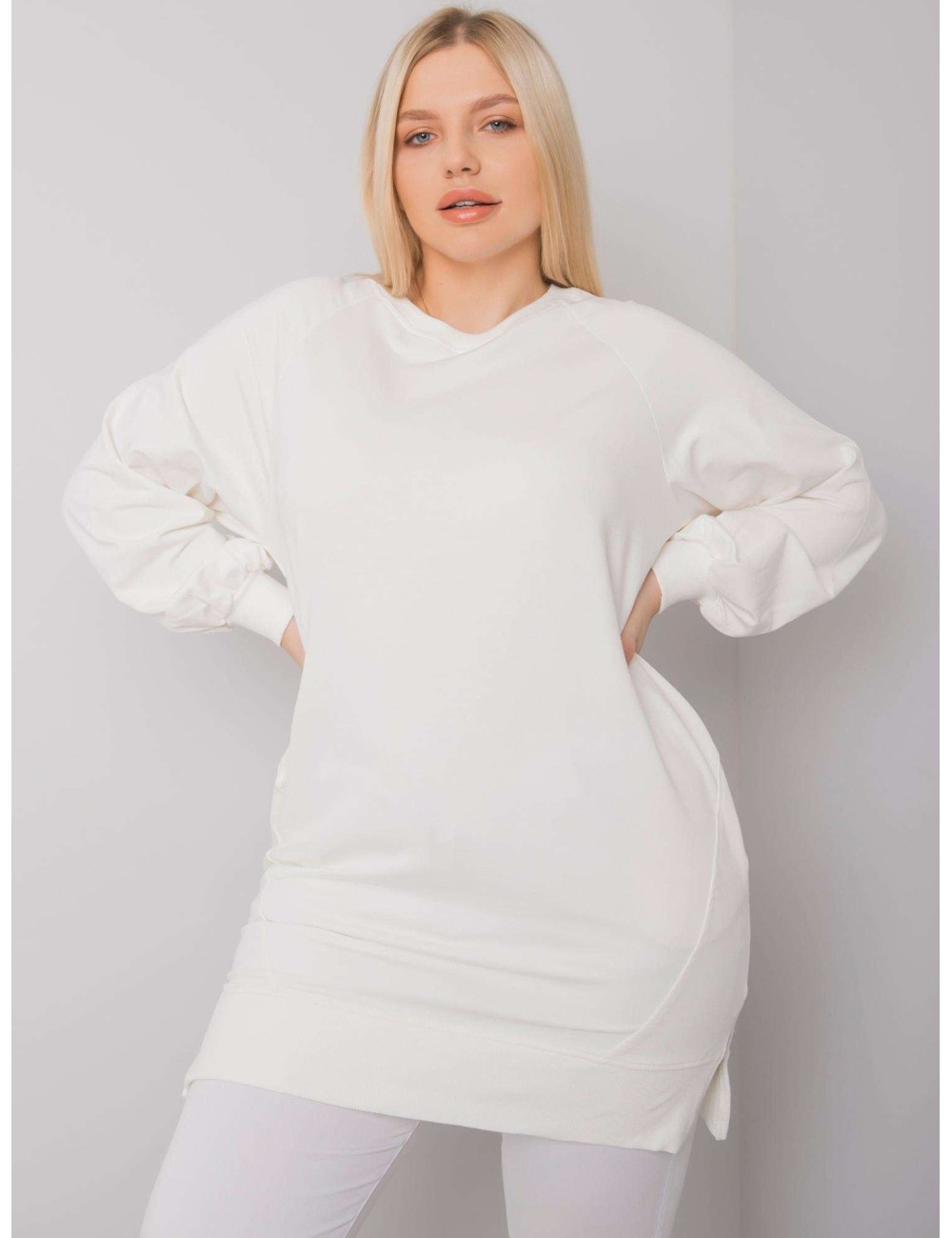 Bawełniana bluza damska plus size