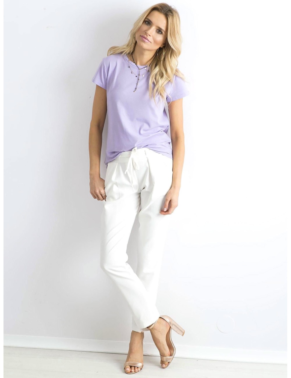 Lawendowy t-shirt Peachy