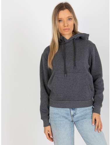 Dresowa bluza basic z kapturem RUE PARIS