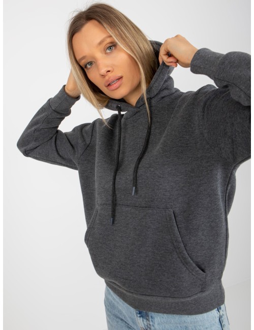 Dresowa bluza basic z kapturem RUE PARIS