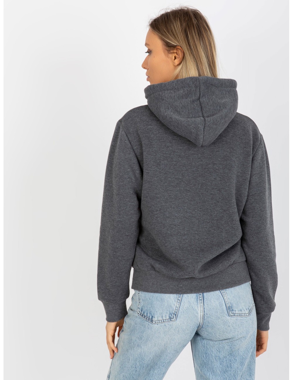 Dresowa bluza basic z kapturem RUE PARIS