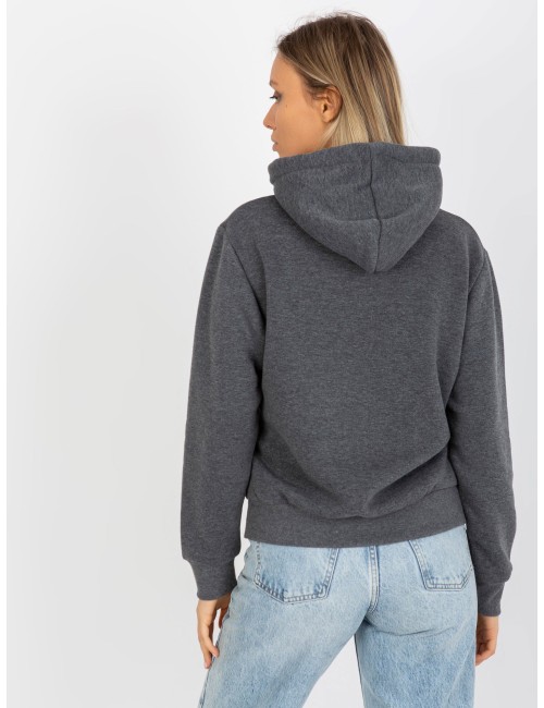Dresowa bluza basic z kapturem RUE PARIS