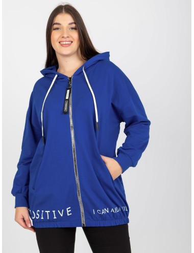 Rozpinana bluza plua size z kapturem