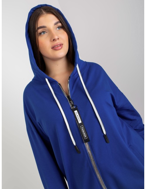Rozpinana bluza plua size z kapturem