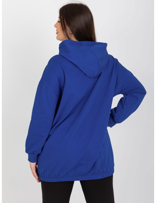 Rozpinana bluza plua size z kapturem