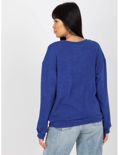 Damski sweter klasyczny z aplikacją 3D