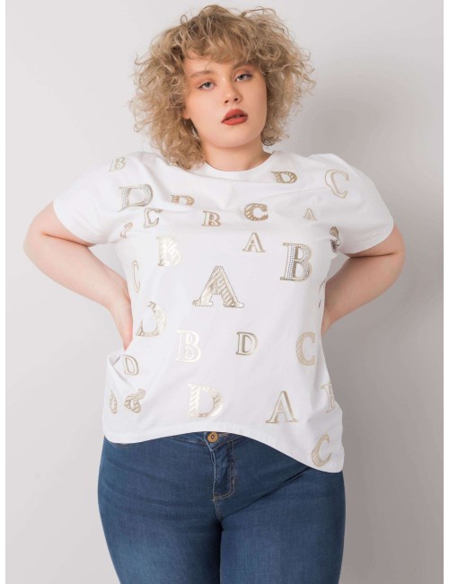 Bluzka plus size z printami