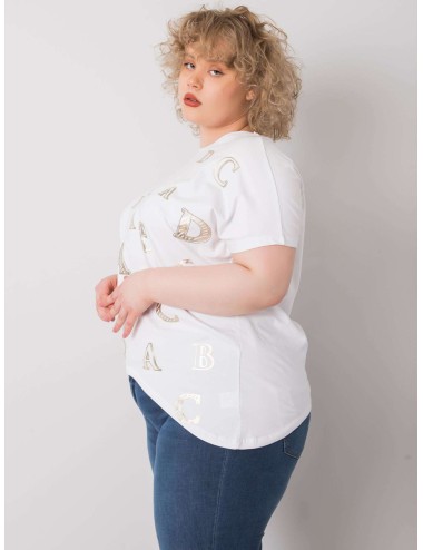 Bluzka plus size z printami