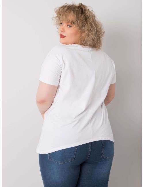 Bluzka plus size z printami