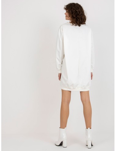 Ciemnozielono-fioletowa długa bluza z napisem oversize