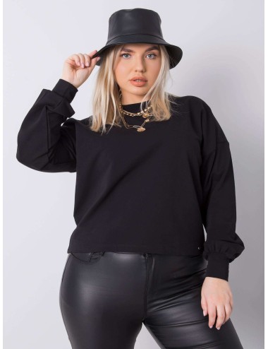 Gładka bluza plus size