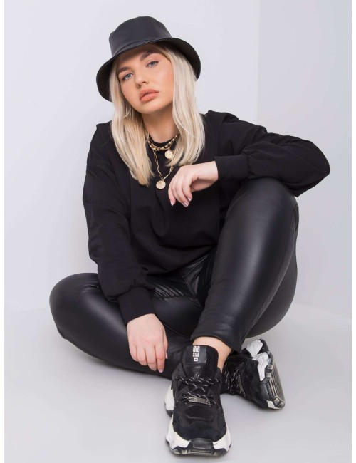 Gładka bluza plus size