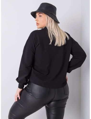 Gładka bluza plus size