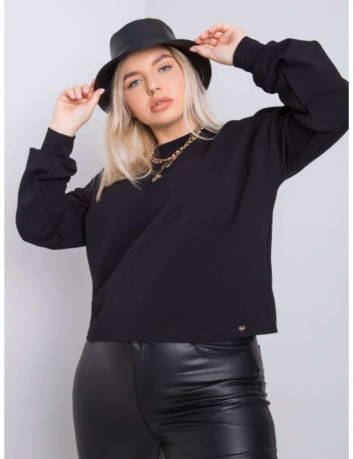 Gładka bluza plus size