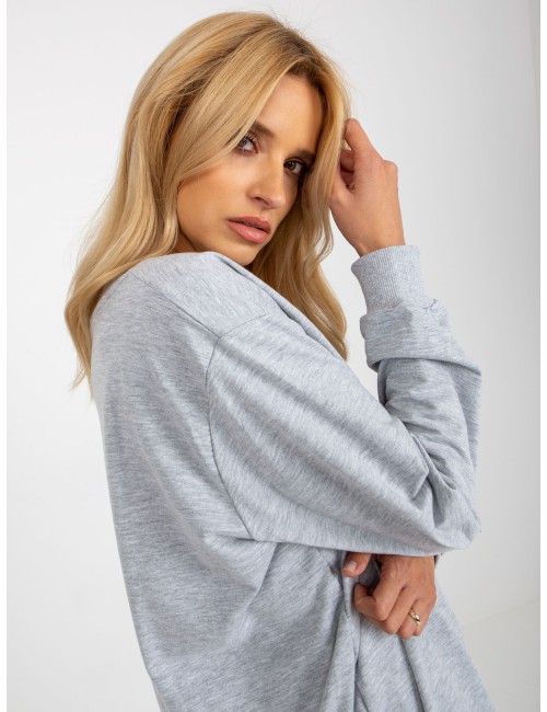 Gładka bluza bez kaptura oversize